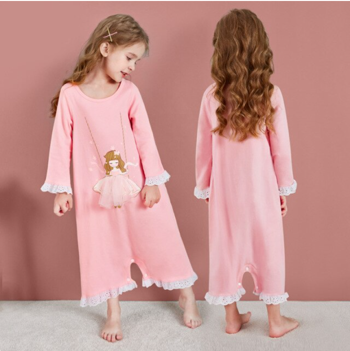 Langärmliger Schlafanzug für Prinzessinnen